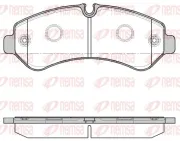 Bremsbelagsatz, Scheibenbremse Hinterachse REMSA 1866.00
