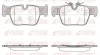 Bremsbelagsatz, Scheibenbremse Hinterachse REMSA 1868.00