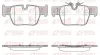 Bremsbelagsatz, Scheibenbremse Hinterachse REMSA 1868.00