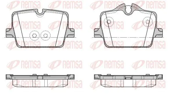 Bremsbelagsatz, Scheibenbremse REMSA 1874.00