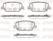 Bremsbelagsatz, Scheibenbremse Hinterachse REMSA 1878.02