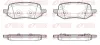 Bremsbelagsatz, Scheibenbremse Hinterachse REMSA 1886.00