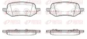 Bremsbelagsatz, Scheibenbremse Hinterachse REMSA 1886.00