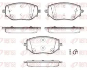Bremsbelagsatz, Scheibenbremse Vorderachse REMSA 1887.00