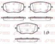 Bremsbelagsatz, Scheibenbremse Vorderachse REMSA 1887.00