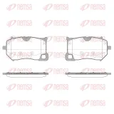 Bremsbelagsatz, Scheibenbremse Vorderachse REMSA 1893.00