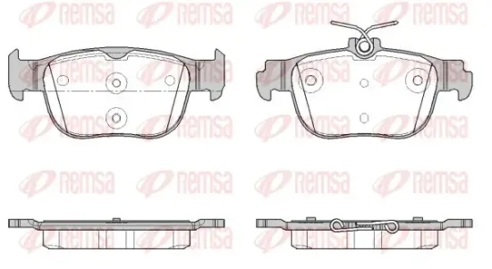 Bremsbelagsatz, Scheibenbremse Hinterachse REMSA 1897.00 Bild Bremsbelagsatz, Scheibenbremse Hinterachse REMSA 1897.00