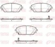 Bremsbelagsatz, Scheibenbremse Vorderachse REMSA 1900.02