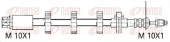 Bremsschlauch Vorderachse REMSA G1901.66 Bild Bremsschlauch Vorderachse REMSA G1901.66