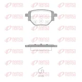 Bremsbelagsatz, Scheibenbremse Hinterachse REMSA 1905.00
