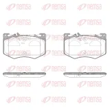 Bremsbelagsatz, Scheibenbremse Vorderachse REMSA 1907.00