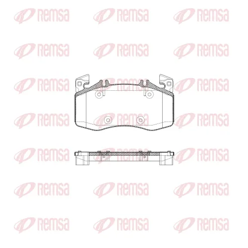Bremsbelagsatz, Scheibenbremse Vorderachse REMSA 1908.00 Bild Bremsbelagsatz, Scheibenbremse Vorderachse REMSA 1908.00