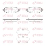 Bremsbelagsatz, Scheibenbremse Hinterachse REMSA 1909.04