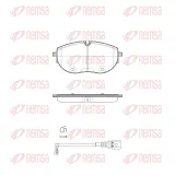 Bremsbelagsatz, Scheibenbremse Vorderachse REMSA 1919.01