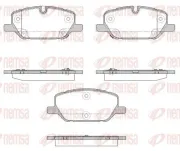 Bremsbelagsatz, Scheibenbremse Vorderachse REMSA 1926.12