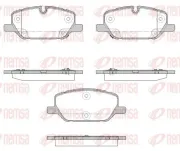Bremsbelagsatz, Scheibenbremse Vorderachse REMSA 1926.12