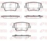 Bremsbelagsatz, Scheibenbremse Hinterachse REMSA 1935.02