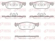 Bremsbelagsatz, Scheibenbremse Vorderachse REMSA 1939.02