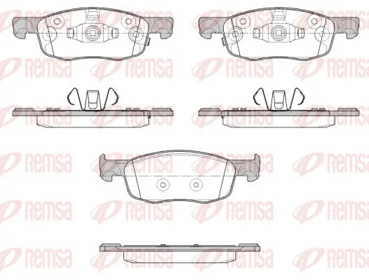 Bremsbelagsatz, Scheibenbremse Vorderachse REMSA 1939.02 Bild Bremsbelagsatz, Scheibenbremse Vorderachse REMSA 1939.02