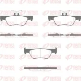 Bremsbelagsatz, Scheibenbremse Hinterachse REMSA 1944.02