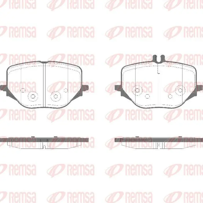 Bremsbelagsatz, Scheibenbremse REMSA 1950.00