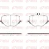 Bremsbelagsatz, Scheibenbremse Hinterachse REMSA 1950.00