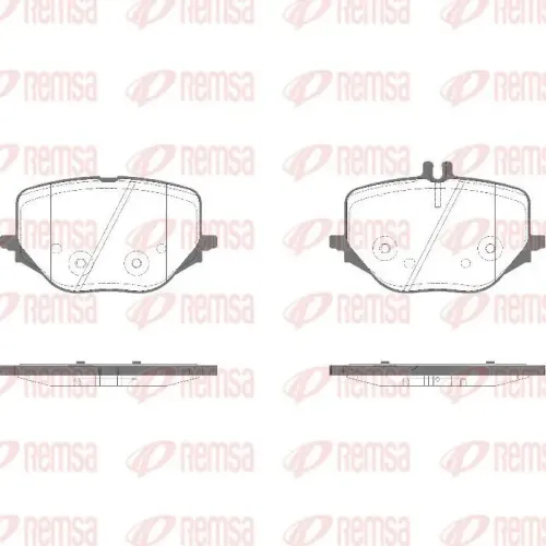 Bremsbelagsatz, Scheibenbremse 1. Hinterachse REMSA 1950.10 Bild Bremsbelagsatz, Scheibenbremse 1. Hinterachse REMSA 1950.10