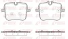 Bremsbelagsatz, Scheibenbremse Hinterachse REMSA 1954.00