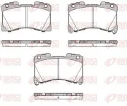 Bremsbelagsatz, Scheibenbremse Vorderachse REMSA 1955.02