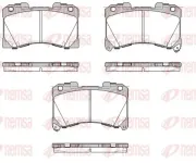 Bremsbelagsatz, Scheibenbremse Vorderachse REMSA 1955.02