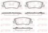 Bremsbelagsatz, Scheibenbremse Hinterachse REMSA 1956.02