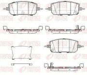 Bremsbelagsatz, Scheibenbremse REMSA 1960.02