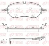 Bremsbelagsatz, Scheibenbremse Vorderachse REMSA 1962.01