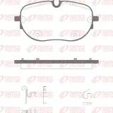 Bremsbelagsatz, Scheibenbremse Vorderachse REMSA 1963.00