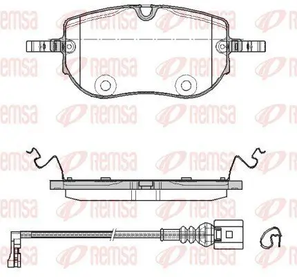 Bremsbelagsatz, Scheibenbremse REMSA 1964.01 Bild Bremsbelagsatz, Scheibenbremse REMSA 1964.01