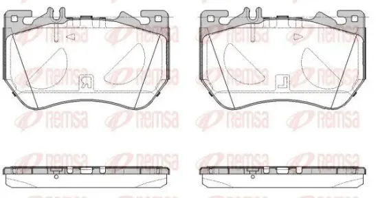 Bremsbelagsatz, Scheibenbremse REMSA 1971.00 Bild Bremsbelagsatz, Scheibenbremse REMSA 1971.00