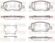 Bremsbelagsatz, Scheibenbremse Vorderachse REMSA 1974.02