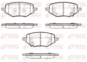 Bremsbelagsatz, Scheibenbremse Hinterachse REMSA 1978.02
