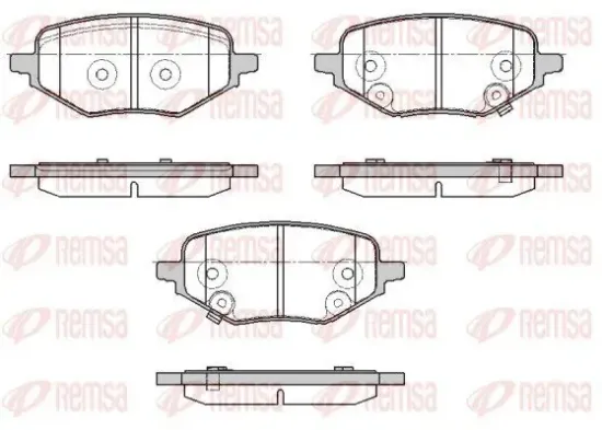 Bremsbelagsatz, Scheibenbremse Hinterachse REMSA 1978.02 Bild Bremsbelagsatz, Scheibenbremse Hinterachse REMSA 1978.02