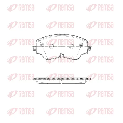 Bremsbelagsatz, Scheibenbremse Vorderachse REMSA 1984.00 Bild Bremsbelagsatz, Scheibenbremse Vorderachse REMSA 1984.00