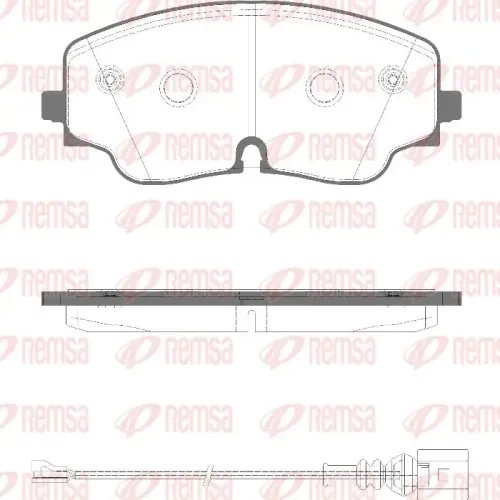 Bremsbelagsatz, Scheibenbremse 1. Vorderachse Vorderachse REMSA 1984.01 Bild Bremsbelagsatz, Scheibenbremse 1. Vorderachse Vorderachse REMSA 1984.01