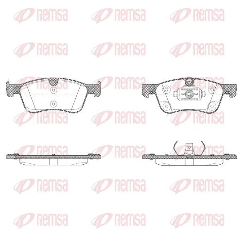Bremsbelagsatz, Scheibenbremse REMSA 1986.10 Bild Bremsbelagsatz, Scheibenbremse REMSA 1986.10