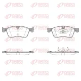 Bremsbelagsatz, Scheibenbremse Vorderachse REMSA 1986.10
