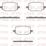 Bremsbelagsatz, Scheibenbremse 1. Hinterachse Hinterachse REMSA 1987.02