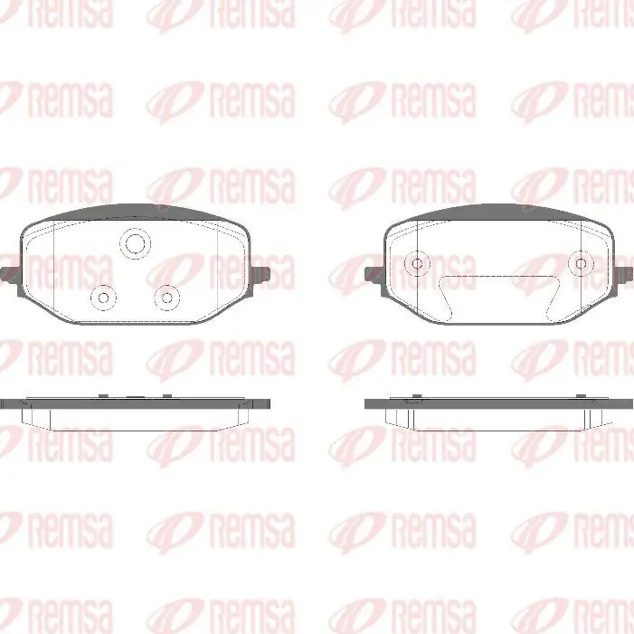 Bremsbelagsatz, Scheibenbremse REMSA 1988.00