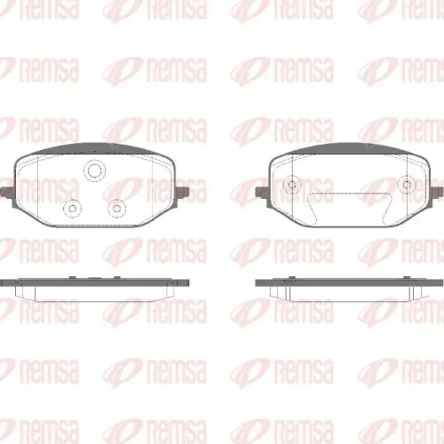 Bremsbelagsatz, Scheibenbremse REMSA 1988.00 Bild Bremsbelagsatz, Scheibenbremse REMSA 1988.00
