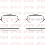 Bremsbelagsatz, Scheibenbremse 2. Vorderachse Vorderachse REMSA 1988.00