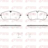 Bremsbelagsatz, Scheibenbremse 1. Vorderachse Vorderachse REMSA 1989.00