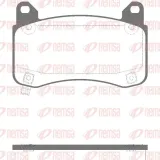 Bremsbelagsatz, Scheibenbremse 1. Vorderachse REMSA 1992.04