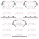 Bremsbelagsatz, Scheibenbremse Hinterachse REMSA 1999.02